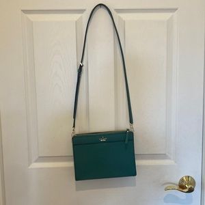 Kate spade crossbody bag in dark teal green